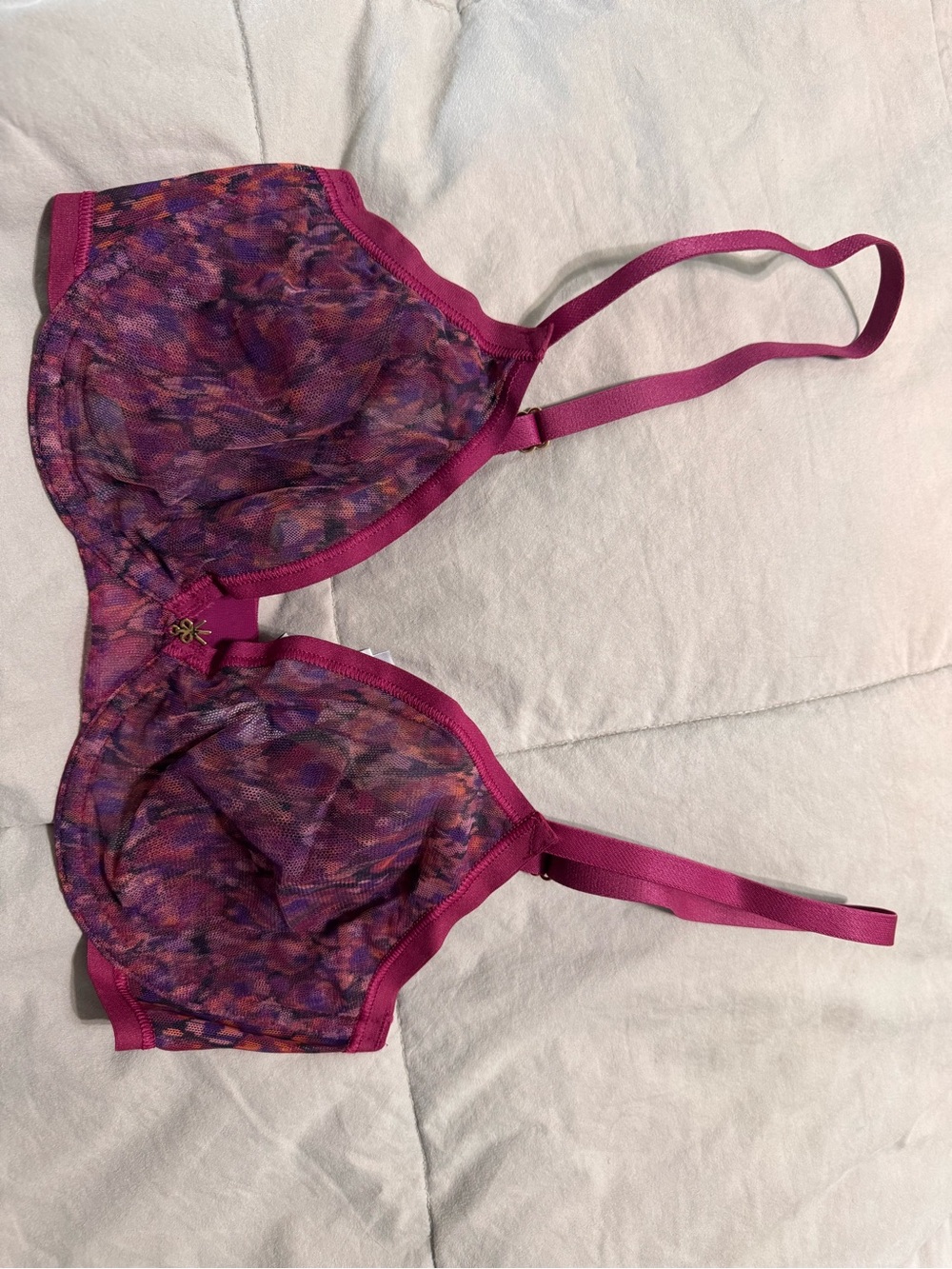 Cosabella Women’s Sheer Support Bra in Magenta Purple